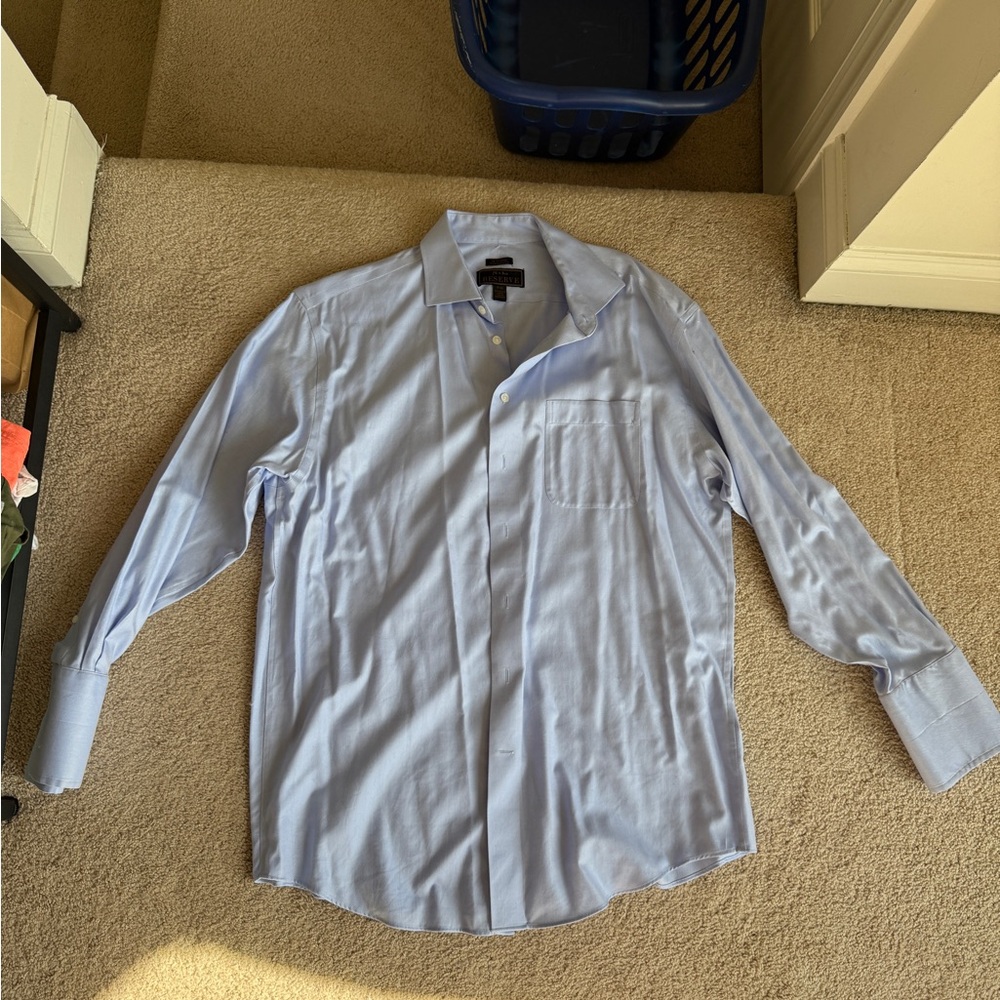 Jos. A. Bank Blue Long-Sleeve Dress Shirt